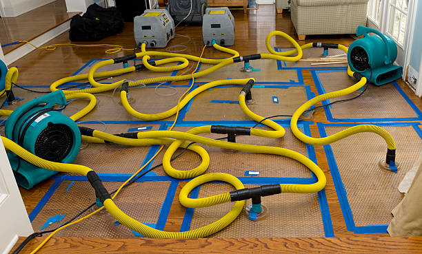 Professional Water Extraction technician working in Monponsett, MA